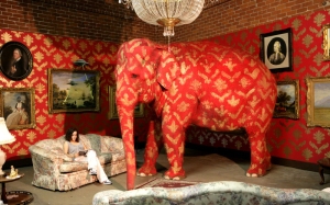 pink elephant in a room
